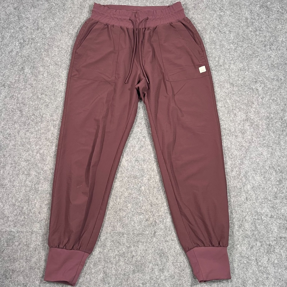 Vuori Fig Maroon Summits Woven Ripstop Jogger Activewear Pants Women's Size XS